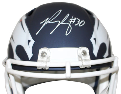 Phillip Lindsay Autographed Denver Broncos AMP Replica Full Size Helmet
