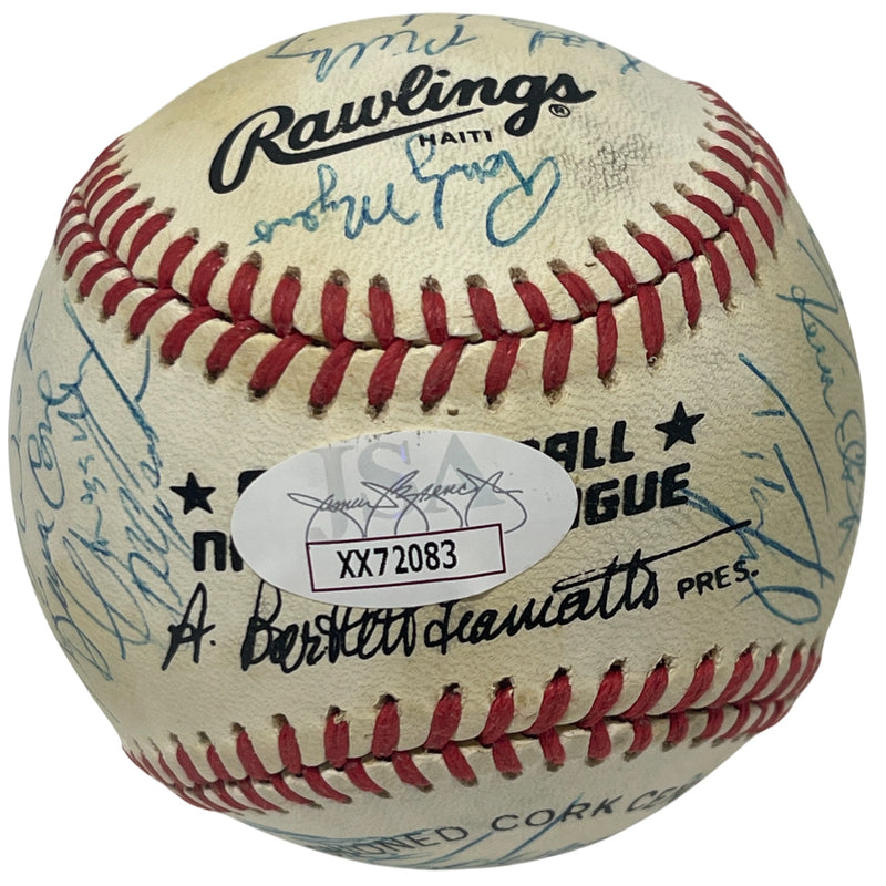 1988 New York Mets Team Signed Autographed National League Baseball