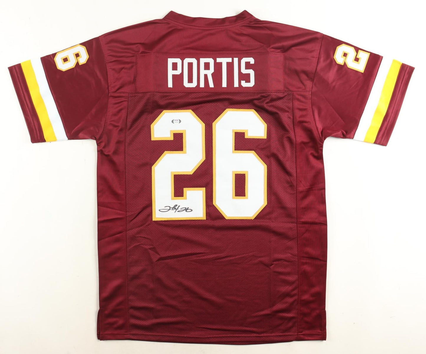 Clinton Portis Autographed Washington Custom Maroon Jersey