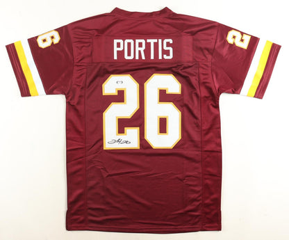 Clinton Portis Autographed Washington Custom Maroon Jersey