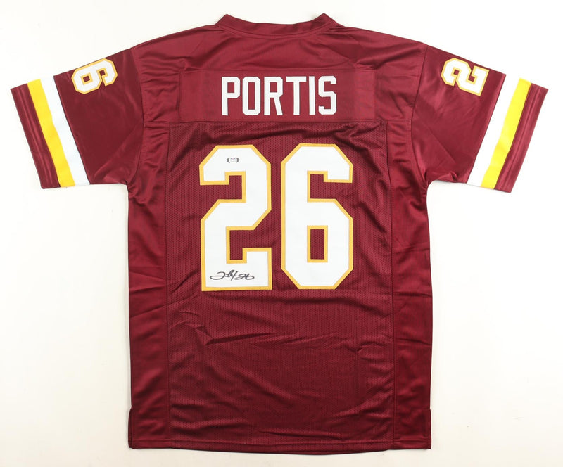 Clinton Portis Autographed Washington Custom Maroon Jersey