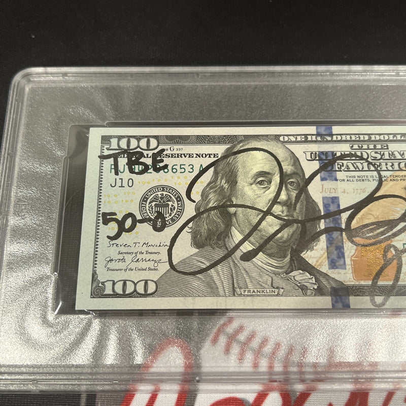 Floyd Mayweather Jr Signed $100 Bill 4 Inscriptions PSA 10 Auto
