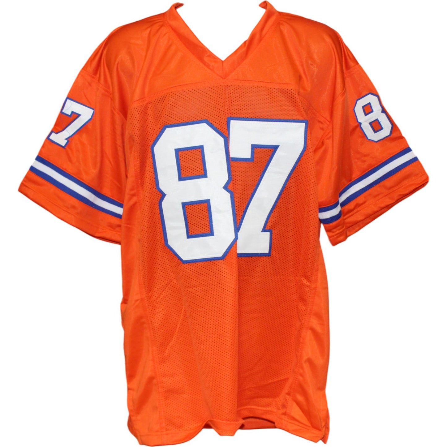 Ed McCaffrey Autographed Pro Style Orange Throwback Jersey