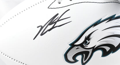 Jalen Carter Signed Philadelphia Eagles Logo Football (Inscribed "SB Champs")
