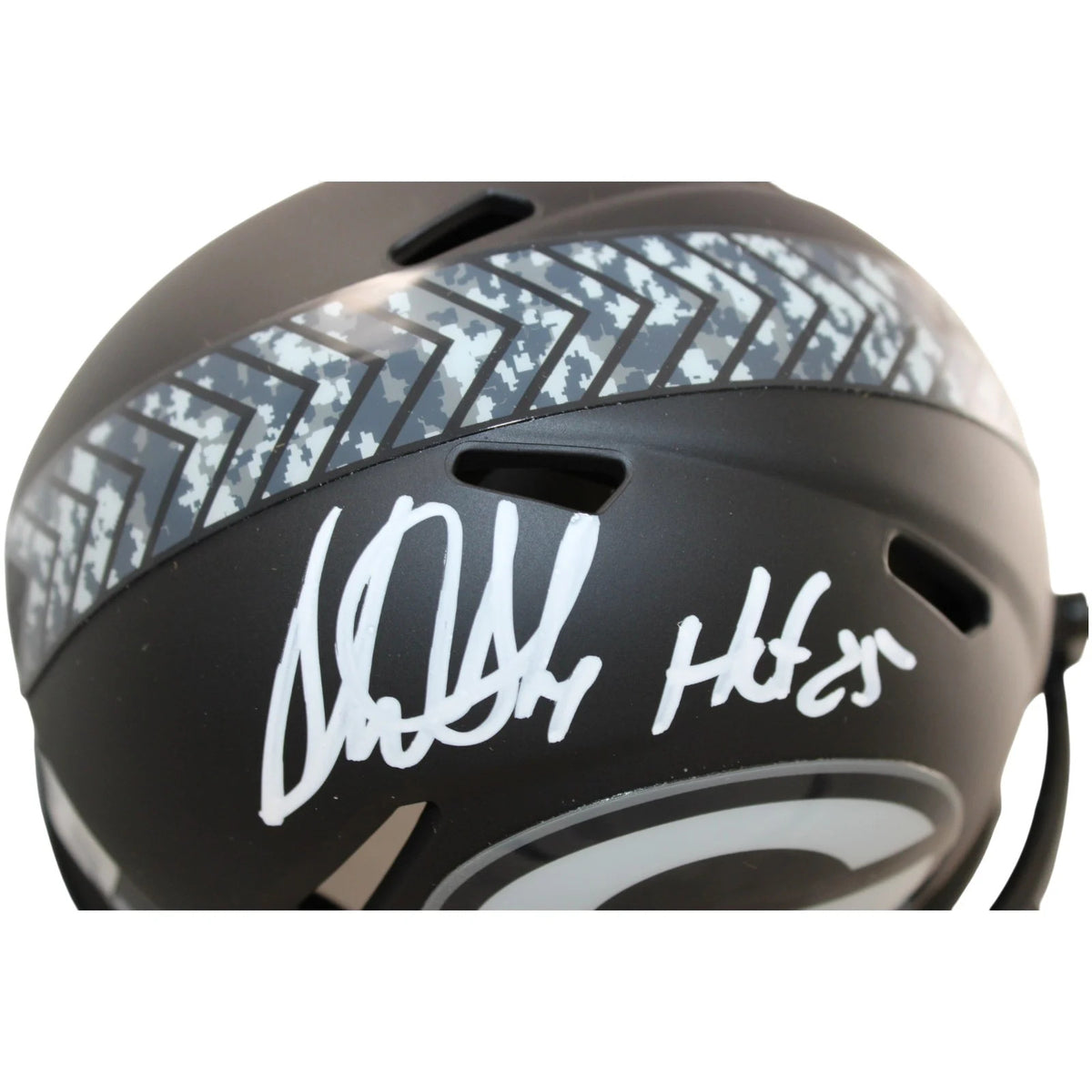 Sterling Sharpe Signed Green Bay Packers Mini Helmet - 2026 Salute to Service
