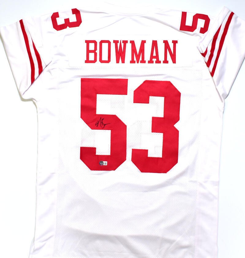 NaVorro Bowman Autographed White Custom Jersey