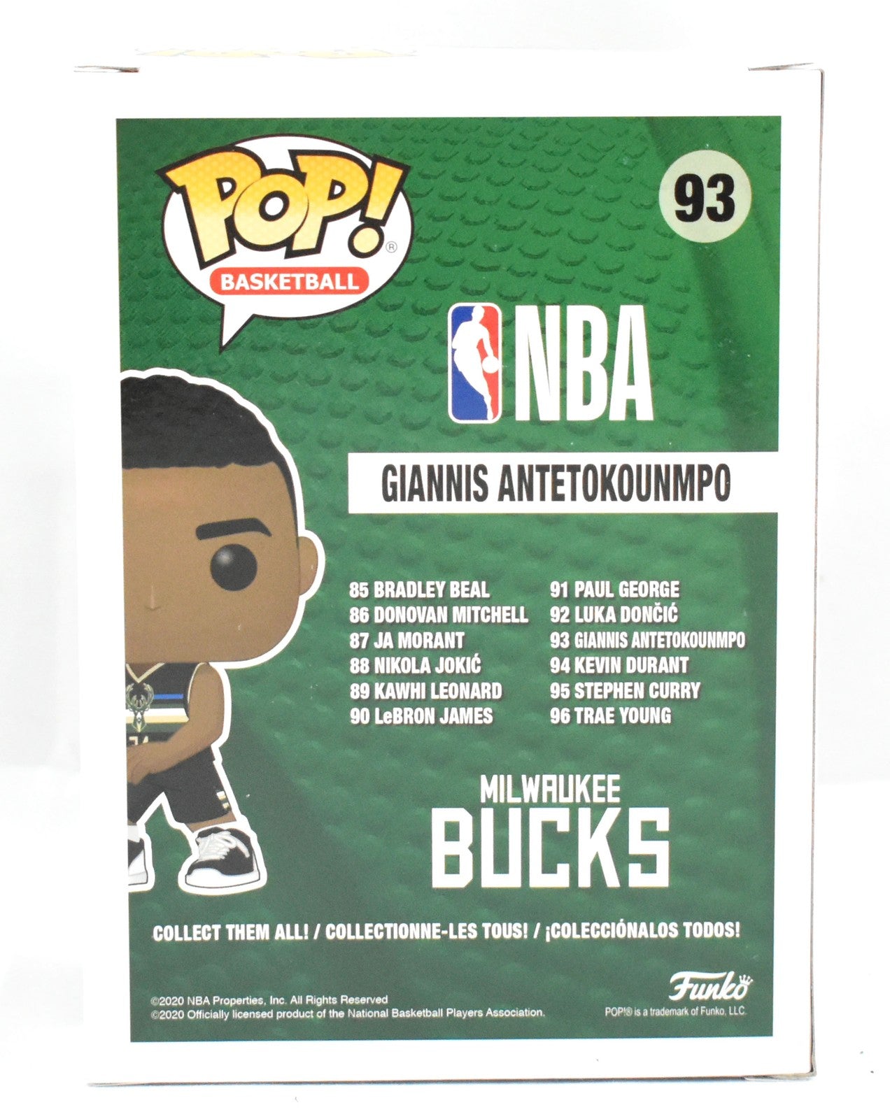 Giannis Antetokounmpo Signed Milwaukee Bucks Funko Pop #93