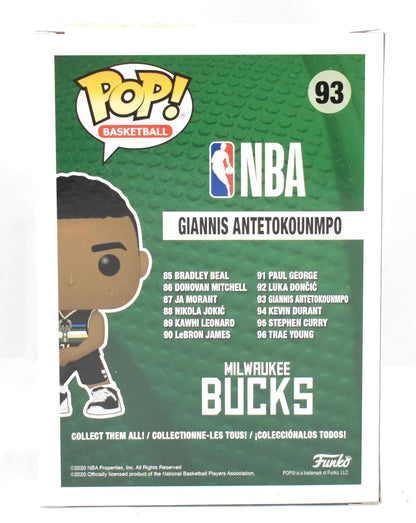 Giannis Antetokounmpo Signed Milwaukee Bucks Funko Pop #93