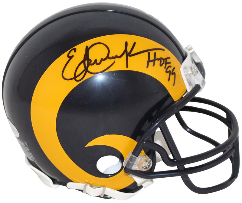 Eric Dickerson Autographed Los Angeles Rams Throwback Mini Helmet