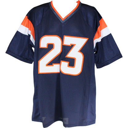Jahdae Barron Autographed Blue Pro Style Jersey
