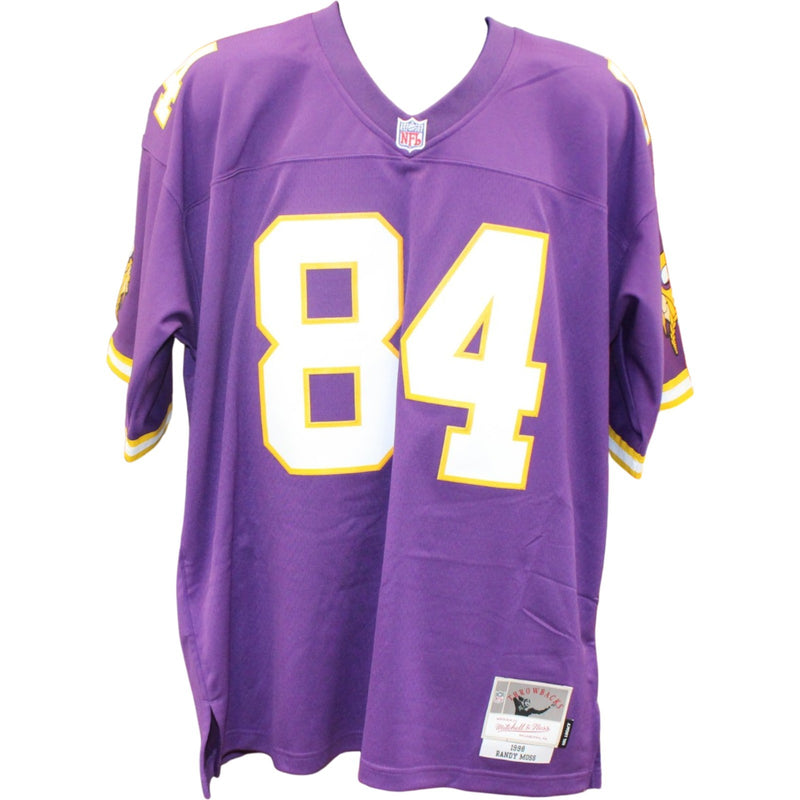 Randy Moss Signed Minnesota Vikings Mitchell & Ness Purple Jersey
