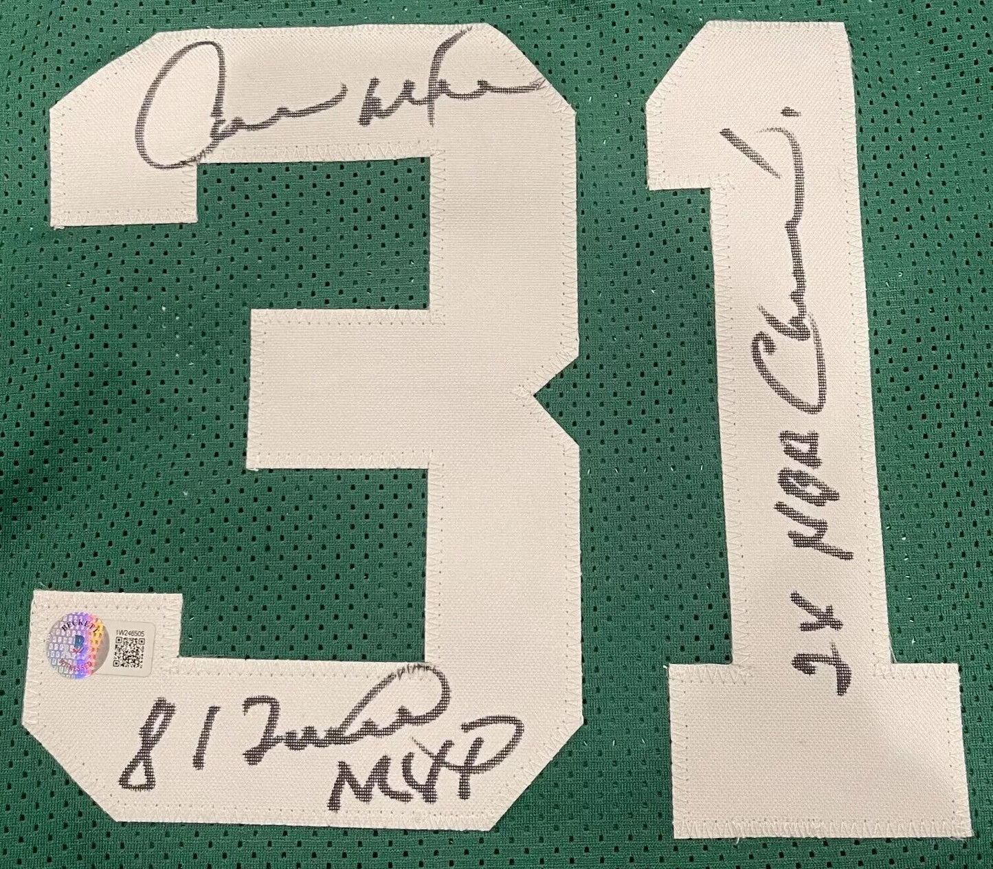 Cedric Maxwell Signed Boston Celtics Custom Jersey (BAS COA)