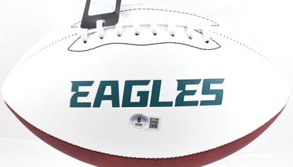 Jalen Carter Signed Philadelphia Eagles Logo Football (Inscribed "SB Champs")