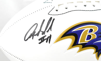 Anquan Boldin Autographed Baltimore Ravens Logo Football