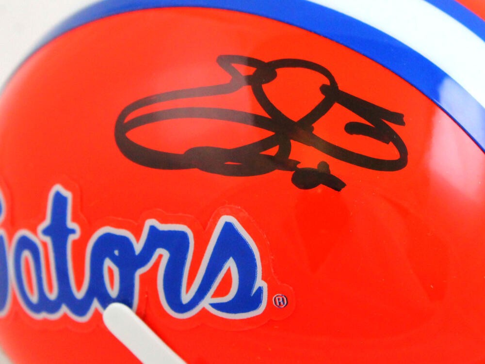 Emmitt Smith Signed Florida Gators Black Mini Helmet
