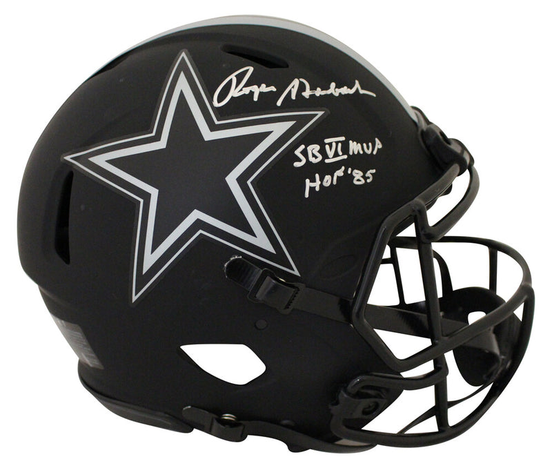 Roger Staubach Signed Dallas Cowboys Authentic Eclipse Full Size Helmet