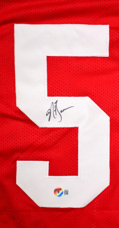 NaVorro Bowman Autographed Custom Red Jersey