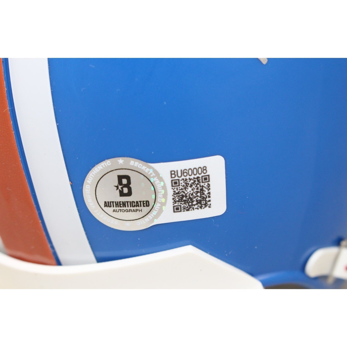 Floyd Little Signed Denver Broncos Throwback Mini Helmet (HOF Inscription)