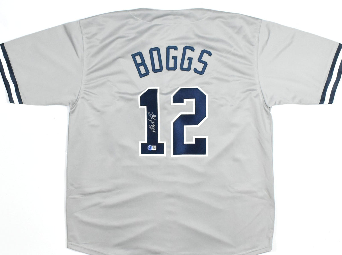 Wade Boggs Signed New York Yankees Grey Custom Jersey