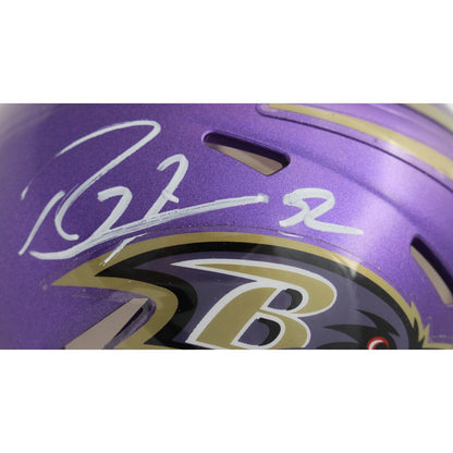 Ray Lewis Baltimore Ravens Autographed Mini Helmet (Beckett)
