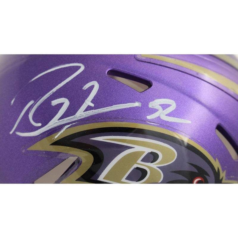 Ray Lewis Baltimore Ravens Autographed Mini Helmet (Beckett)