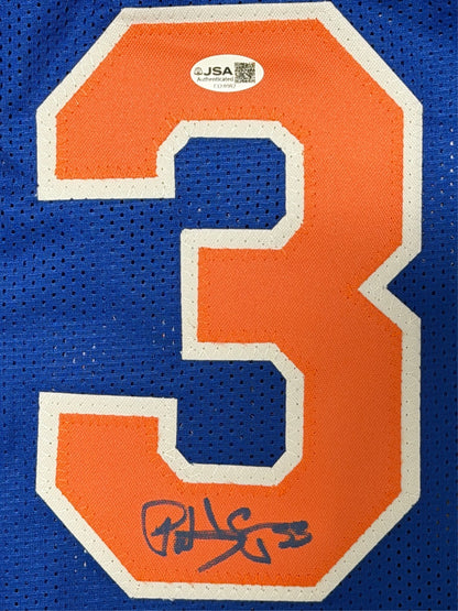 Patrick Ewing Signed New York Knicks Custom Basketball Jersey