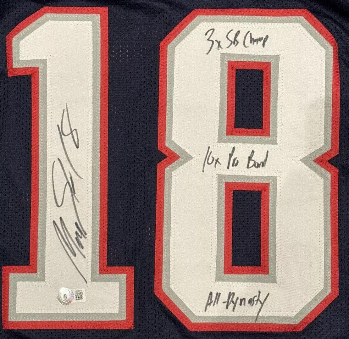 Matthew Slater New England Patriots Signed Custom Jersey 3x SB Champ BAS