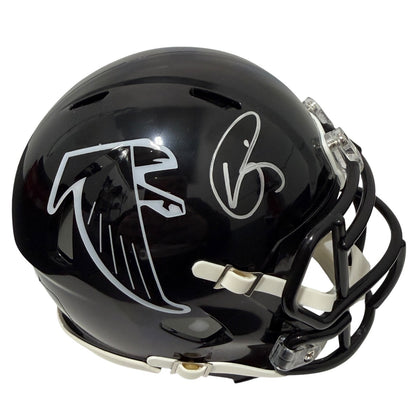 Andre Rison Signed Atlanta Falcons Throwback Mini Helmet JSA