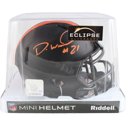 Denzel Ward Cleveland Browns Autographed Eclipse Mini Helmet