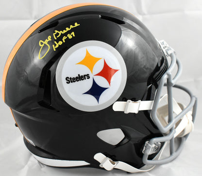 Joe Greene Signed Pittsburgh Steelers 1963-1976 Speed Replica Helmet