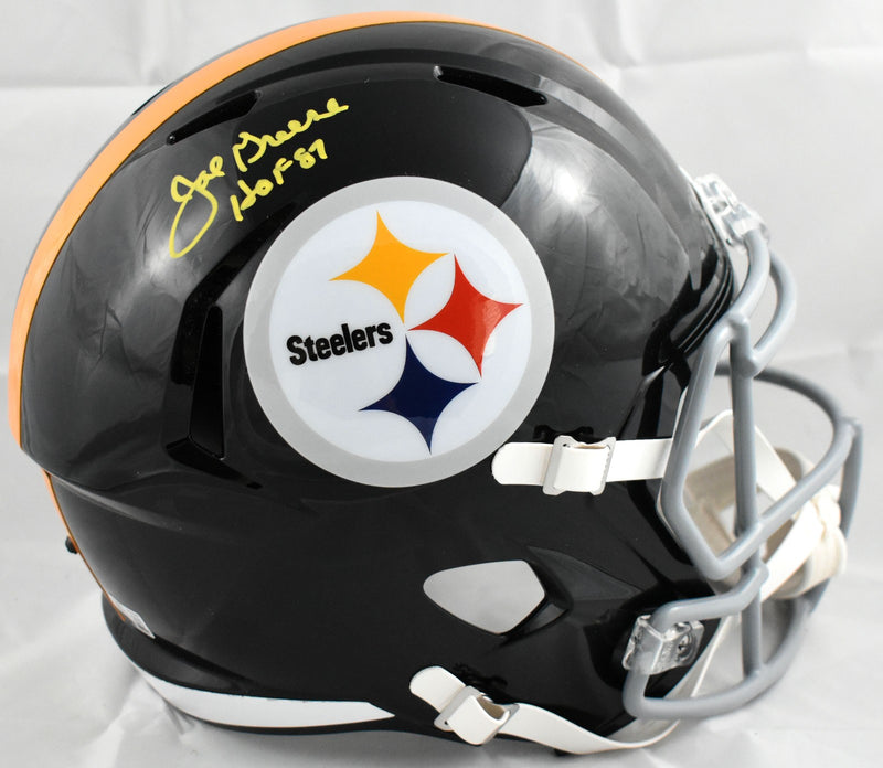 Joe Greene Signed Pittsburgh Steelers 1963-1976 Speed Replica Helmet