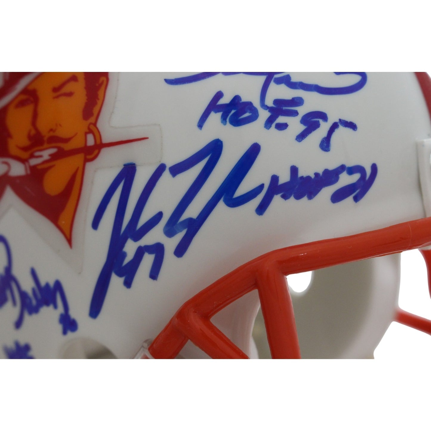 Lee Roy Selmon & Buccaneers Legends Signed Throwback Mini Helmet