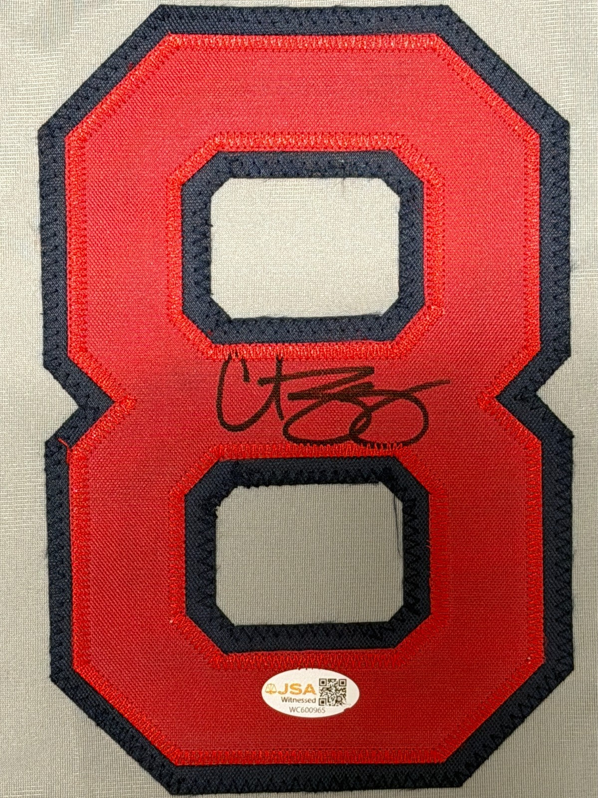 Curt Schilling Signed Boston Red Sox Custom Jersey