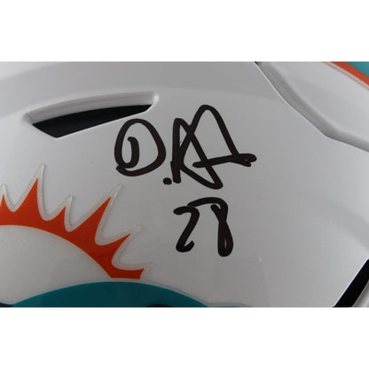 Devon Achane Miami Dolphins Autographed Full Size Authentic SpeedFlex Helmet
