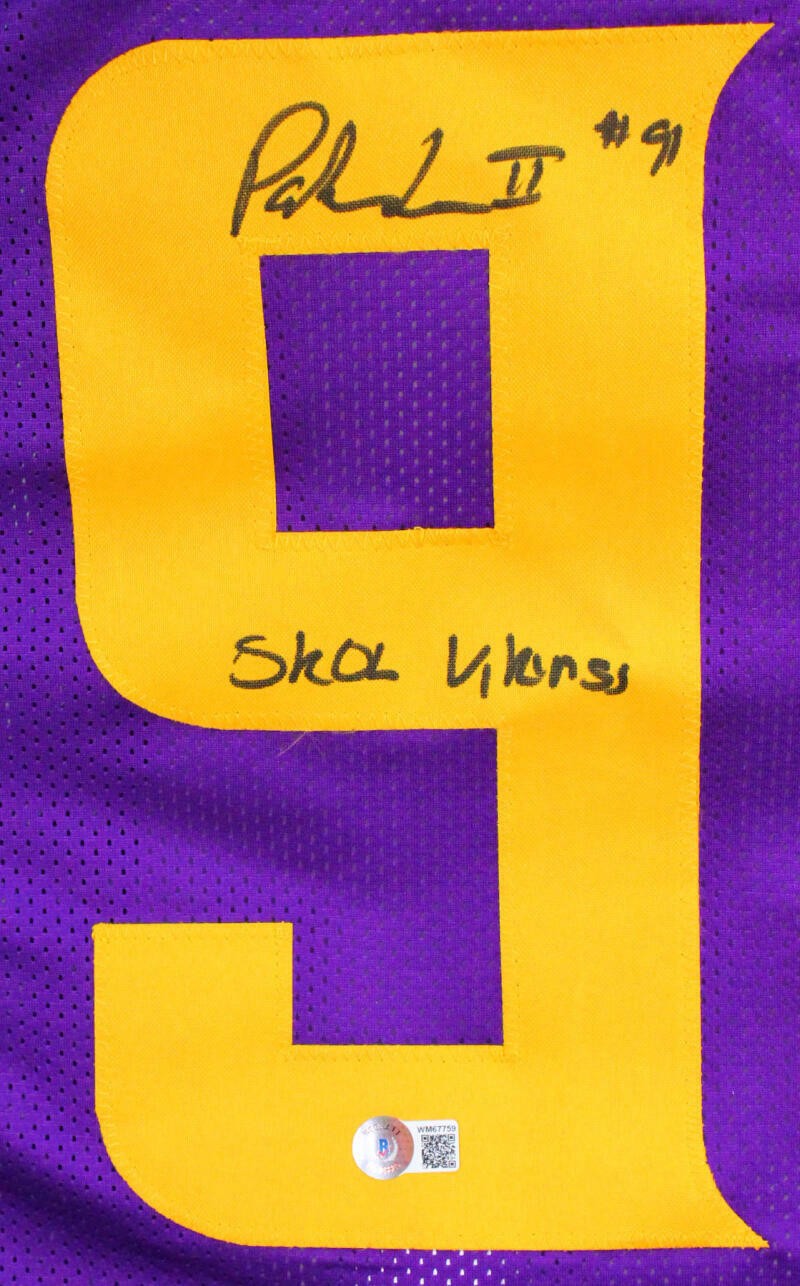 Patrick Jones Signed Minnesota Vikings Custom Jersey Skol Vikings