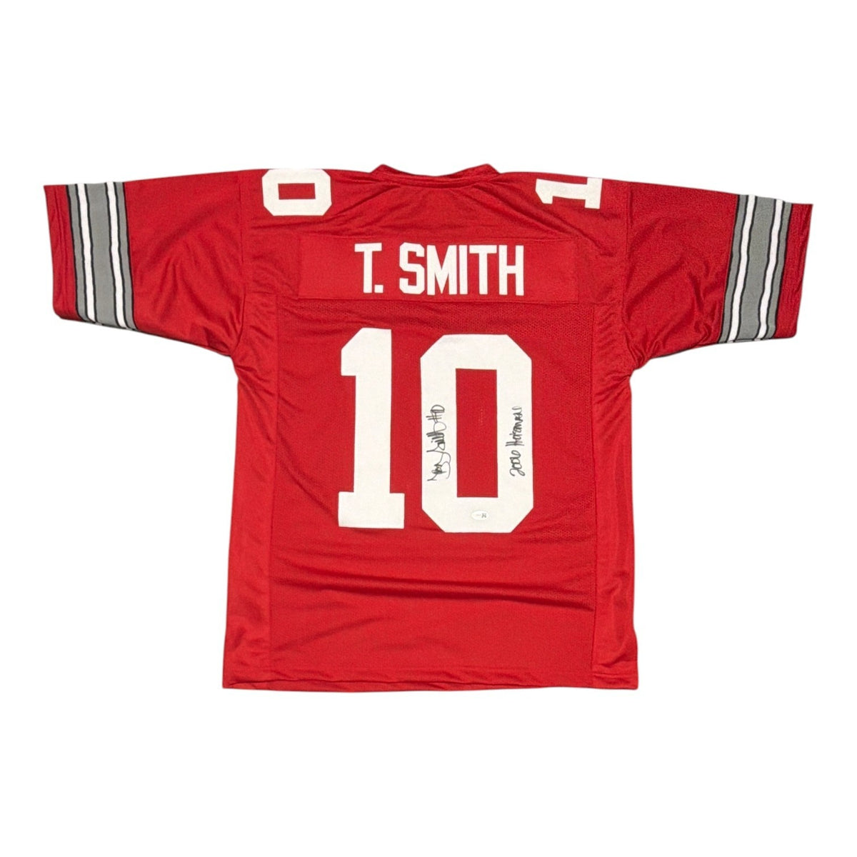 Troy Smith Autographed Ohio State Buckeyes Custom Jersey - 2006 Heisman