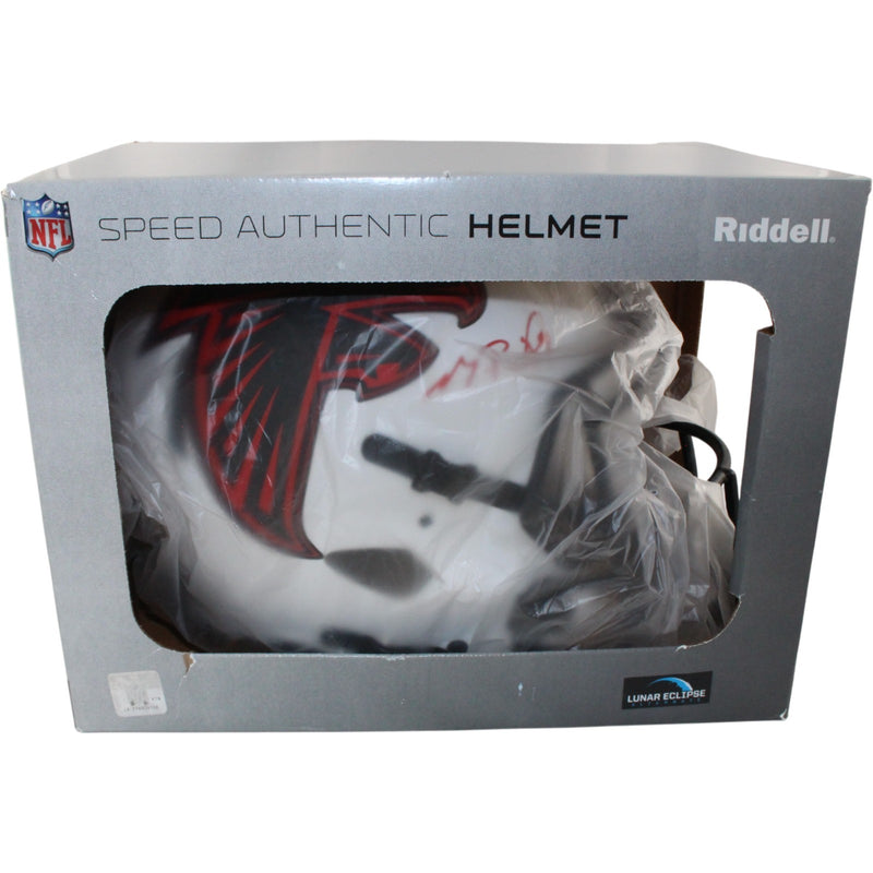 Michael Penix Atlanta Falcons Autographed Full Size Authentic Lunar Helmet