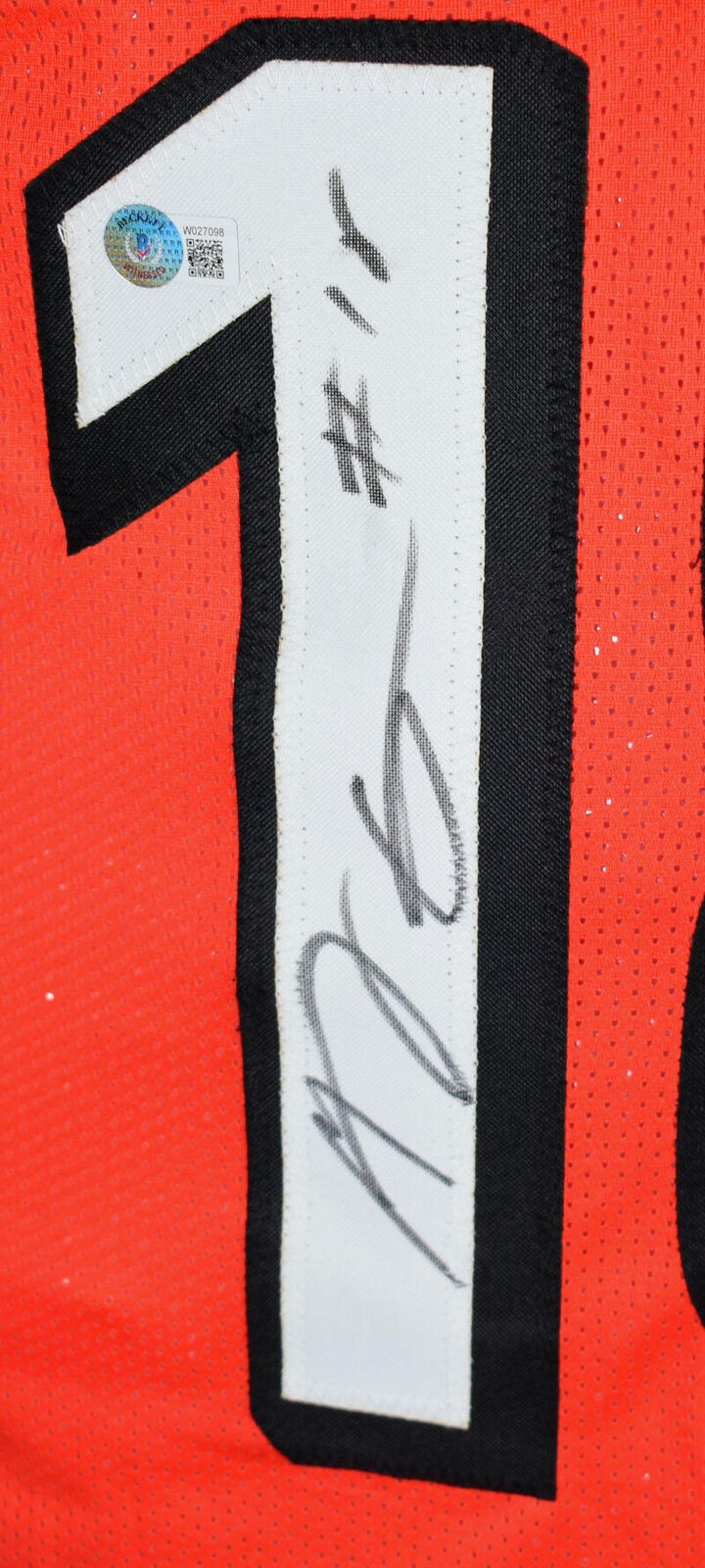 A.J. Green Autographed Orange Custom Football Jersey