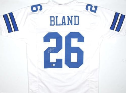 DaRon Bland Autographed Custom White Jersey