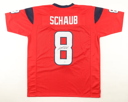 Matt Schaub Signed Houston Texans Red Custom Jersey