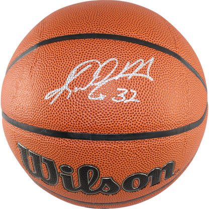 Karl Malone Autographed Utah Jazz Wilson Basketball (Beckett Witness)