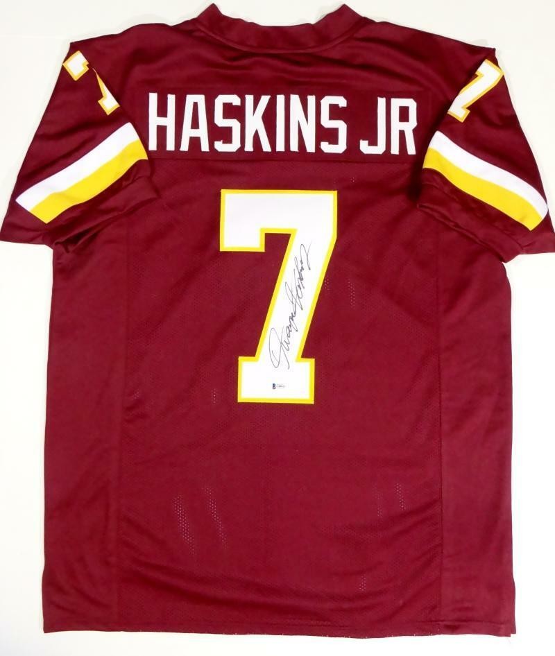 Dwayne Haskins Autographed Maroon Custom Football Jersey