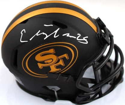 Elijah Mitchell Signed San Francisco 49ers Eclipse Speed Mini Helmet