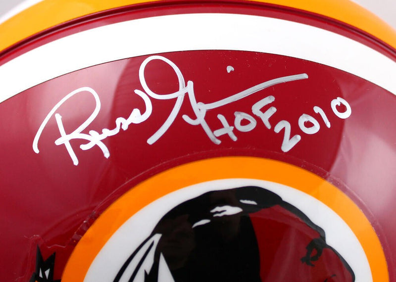 Russ Grimm Signed Washington Full Size Authentic Helmet HOF Inscription