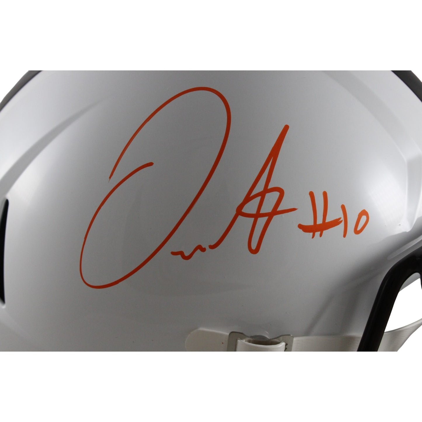 Quinshon Judkins Signed Cleveland Browns Alternate Full Size Replica Helmet