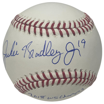 Jackie Bradley Jr Signed Boston Red Sox 2018 WS Champs Baseball (JSA)