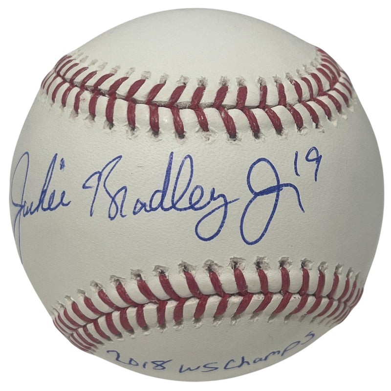 Jackie Bradley Jr Signed Boston Red Sox 2018 WS Champs Baseball (JSA)