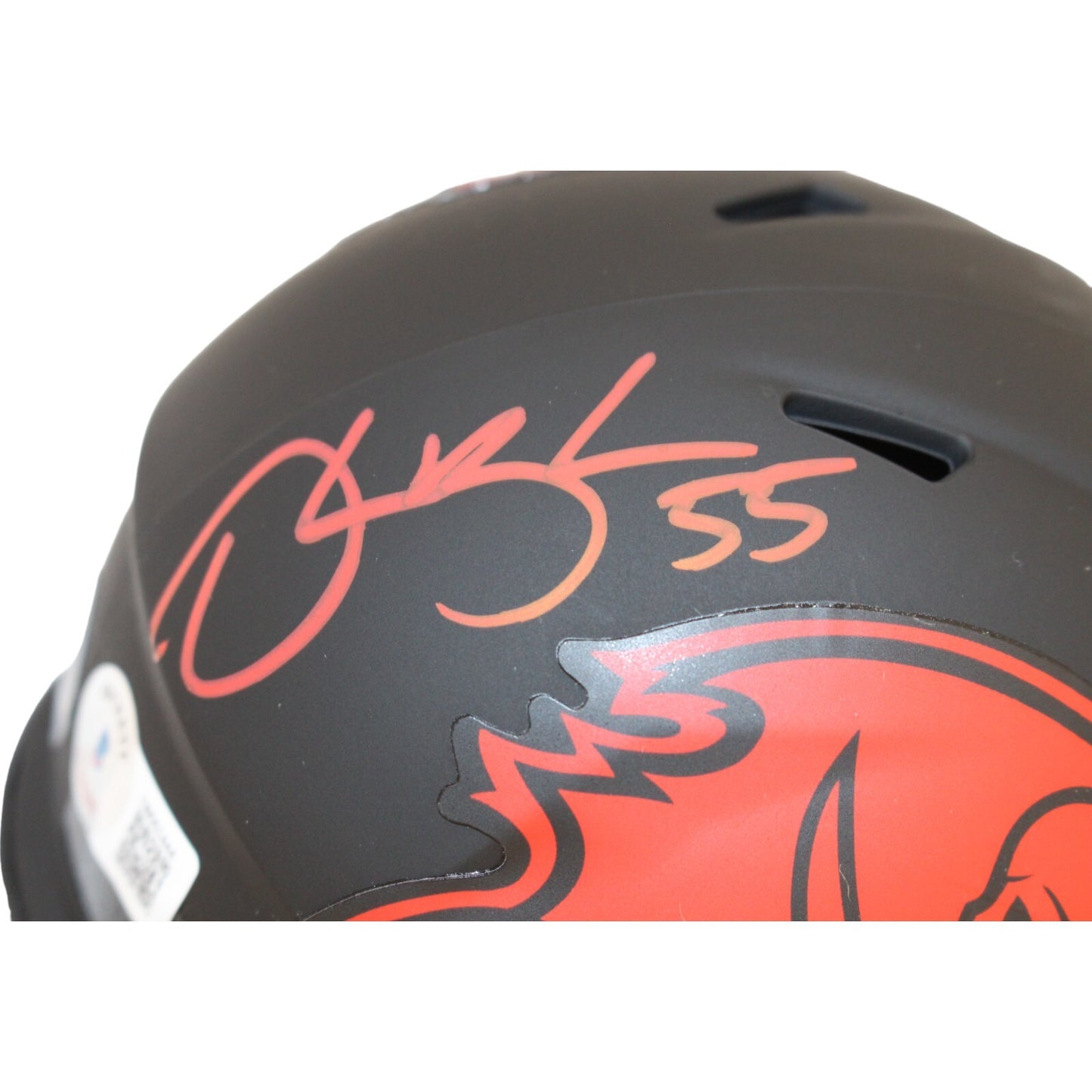 Derrick Brooks Tampa Bay Buccaneers Signed Eclipse Mini Helmet