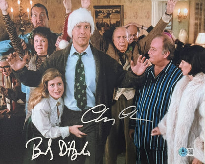 Chevy Chase and Beverly D'Angelo Signed Christmas Vacation 11x14 Photo