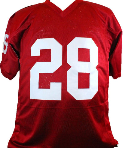Adrian Peterson Signed Oklahoma Sooners Style Crimson Custom Jersey